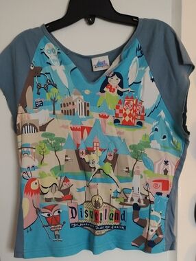 FIRST OFFER! Disneyland 50th Women's Cap Sleeve Graphic Tee